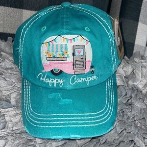 HAPPY CAMPER Washed Vintage Ballcap